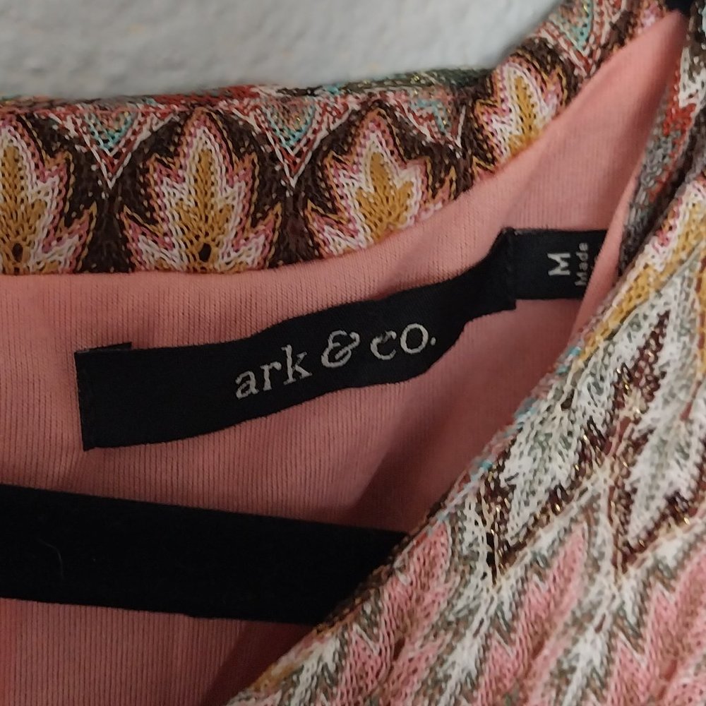 Ark & Co Multicolor Geometric Print Open Back Min… - image 7